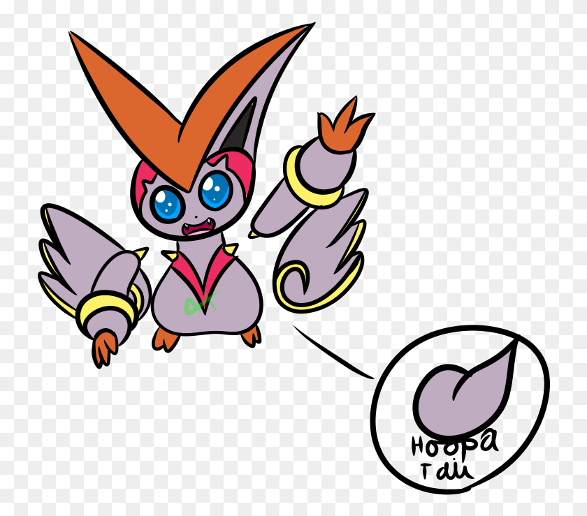 734x679 Angel The Victini X Hoopa Fusion Hybrid Victini And Hoopa Fusion, Hook, Claw HD PNG Download