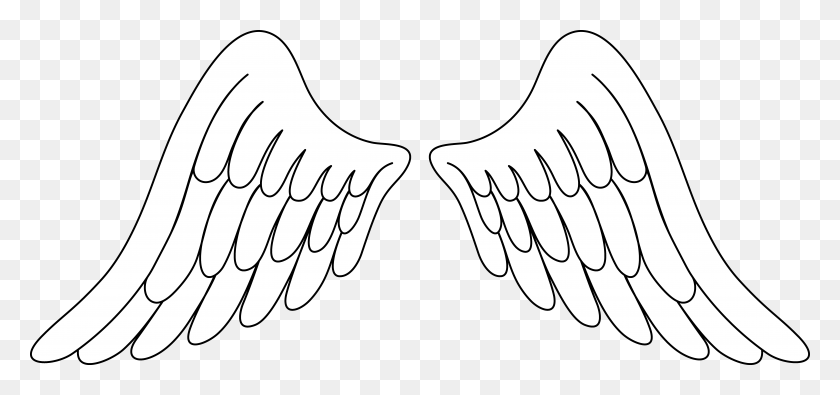 10171x4371 Angel Wings Angel Wing Clip Art Image Angel Wings Clipart, Animal, Bird, Hammer HD PNG Download