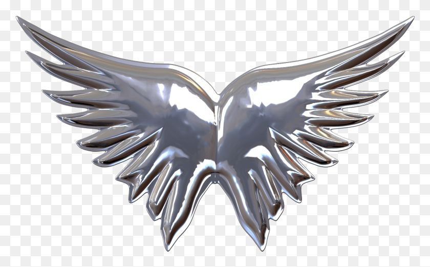 1581x936 Angel Wings For Kids 3d Eagle Transparent, Silver, Symbol, Emblem HD PNG Download