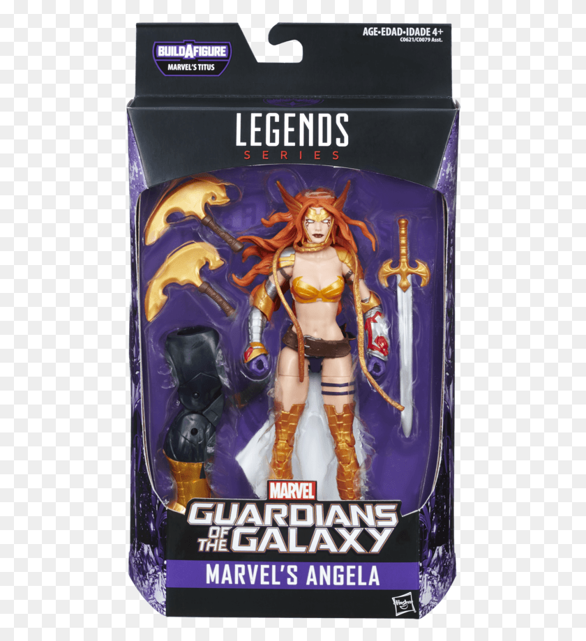 482x859 Angela Marvel Guardians Of The Galaxy Vol 2 Marvel Legends, Figurine, Toy, Doll HD PNG Download