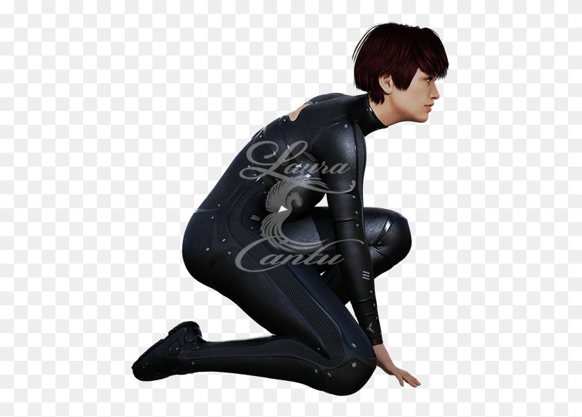 463x541 Angelica Crouching Right Figurine, Spandex, Clothing, Apparel HD PNG Download