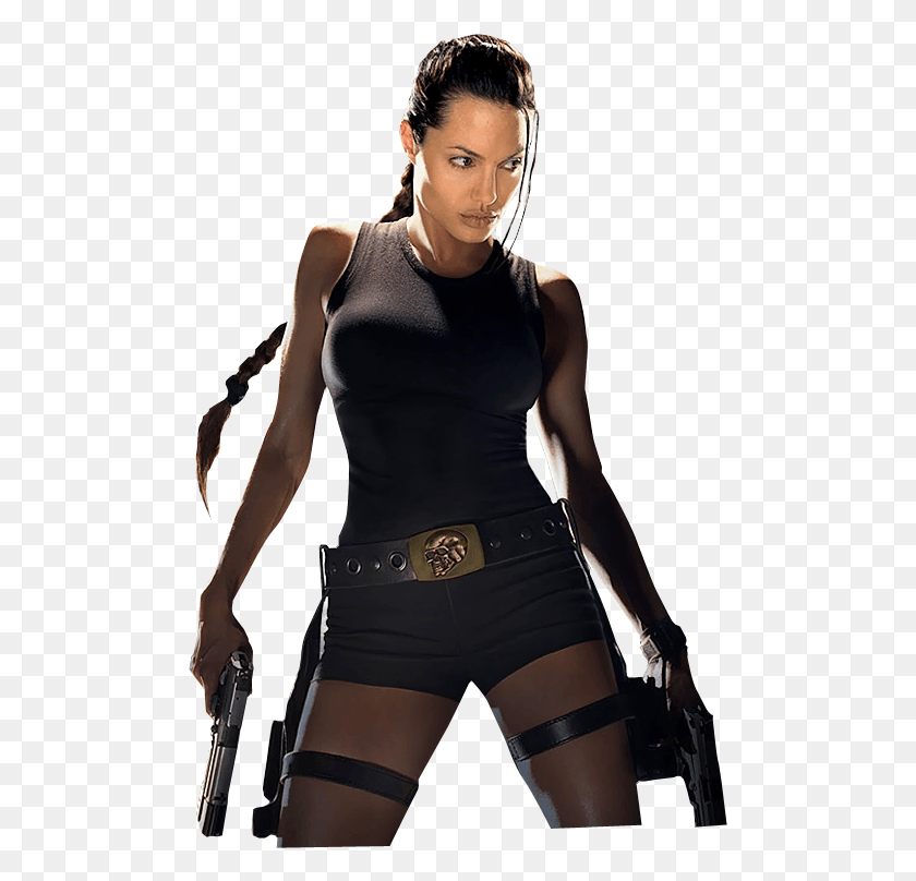 495x748 Angelina Jolie Image Lara Croft, Clothing, Apparel, Person HD PNG Download