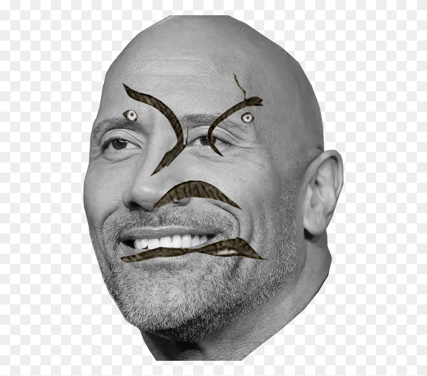 513x681 Angelo The Rock Johnson, Face, Person, Human HD PNG Download