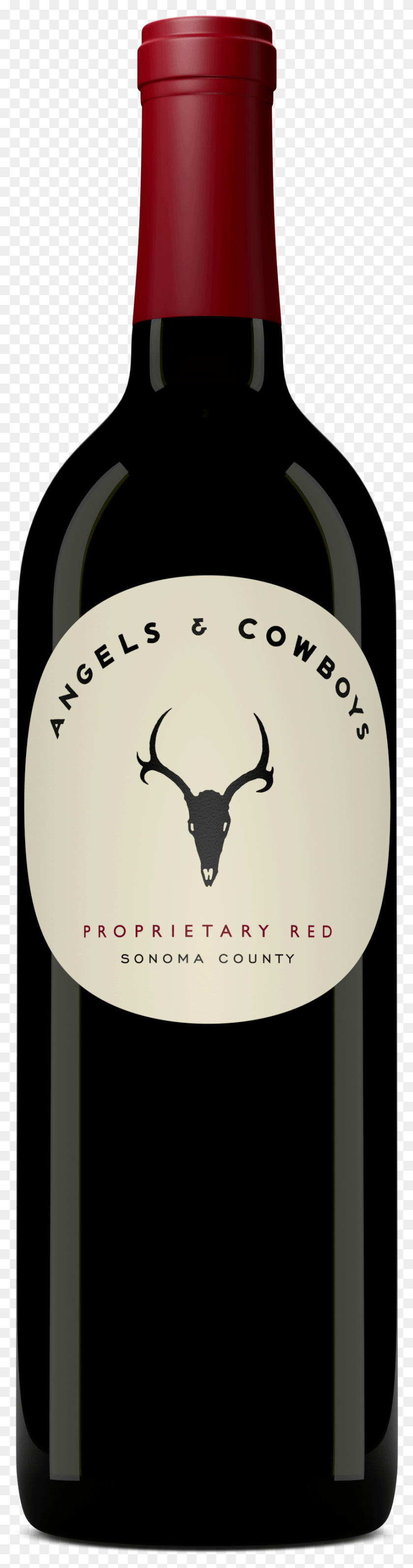 850x3409 Angels Amp Cowboys Proprietary Red Glass Bottle, Antler, Elk, Deer HD PNG Download