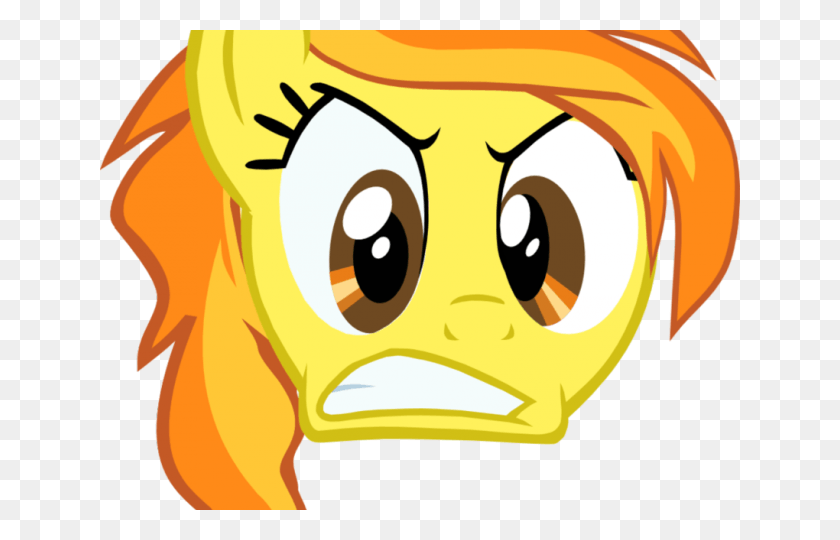 640x480 Anger Clipart Different Face Expression Rainbow Dash Angry Face, Animal HD PNG Download