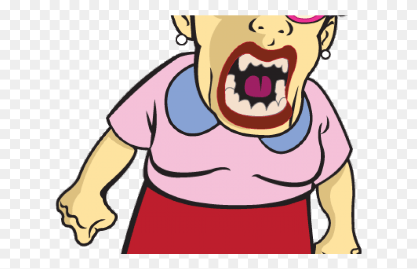 618x481 Anger Clipart Teacher Angry Angry Old Lady Cartoon, Mouth, Lip, Performer HD PNG Download