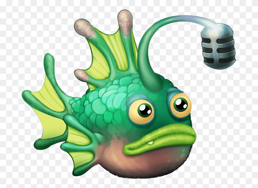 700x552 Angler Baby With Attached Microphone My Singing Monsters Fish, Toy, Animal, Graphics HD PNG Download