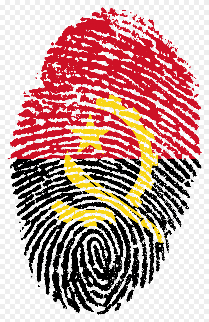 1573x2488 Angola Flag Fingerprint Country 653161 Country Flag Fingerprint, Nature, Graphics HD PNG Download