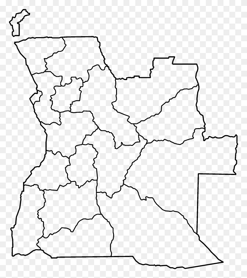 1965x2228 Las Provincias De Angola En Blanco Mapa En Blanco De Angola, Gray, World Of Warcraft Hd Png