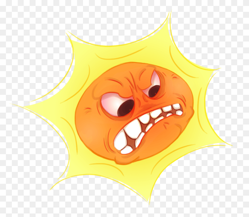 783x675 Angry Angry Sun, Symbol, Star Symbol, Teeth HD PNG Download