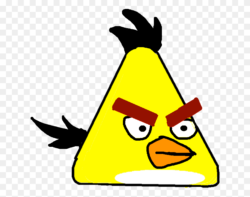 636x604 Angry Bird Yellow, Angry Birds Hd Png Скачать