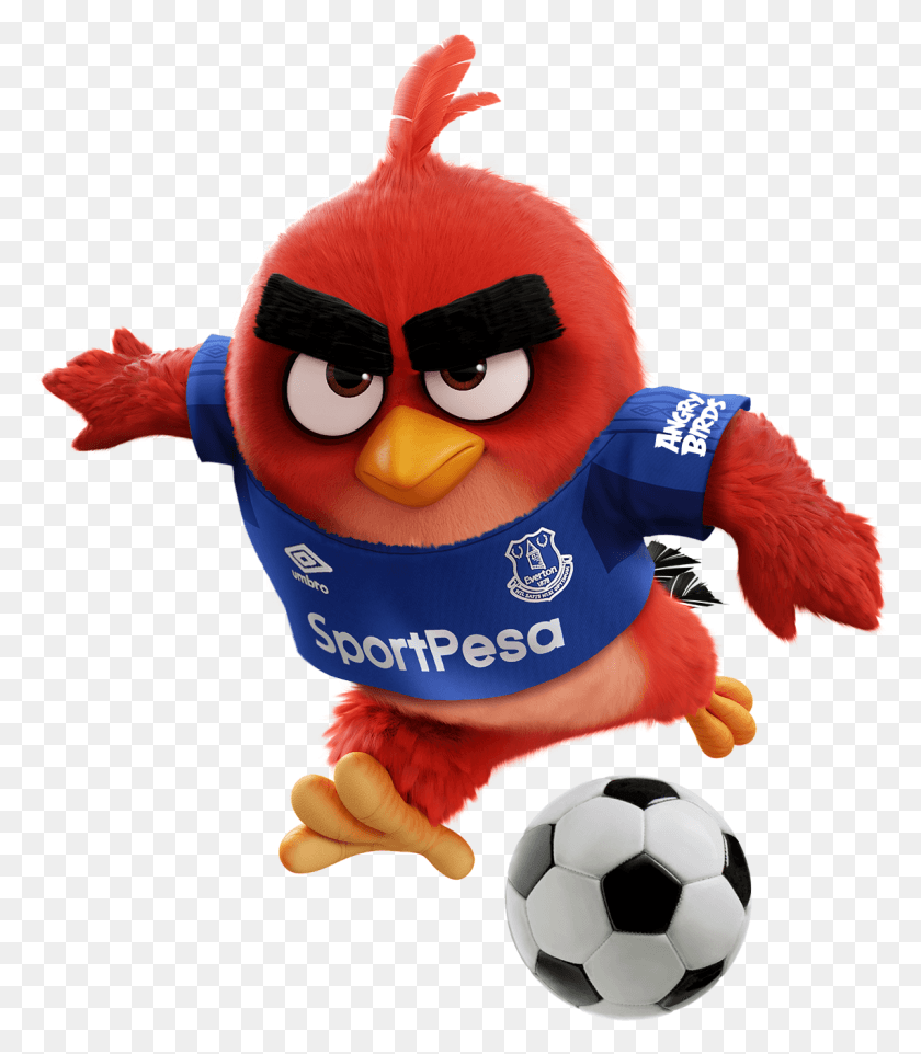 1141x1320 Angry Birds Enters The Top Flight Of English Football Angry Birds Goal Everton, Soccer Ball, Ball, Soccer HD PNG Download