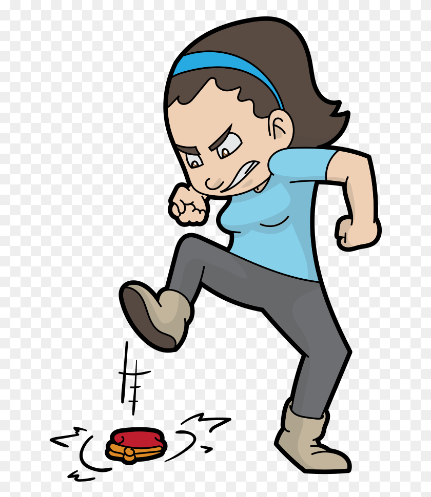 650x910 Angry Cartoon Woman Stomping On Her Coin Purse Cartoon, Person, Human, Face HD PNG Download