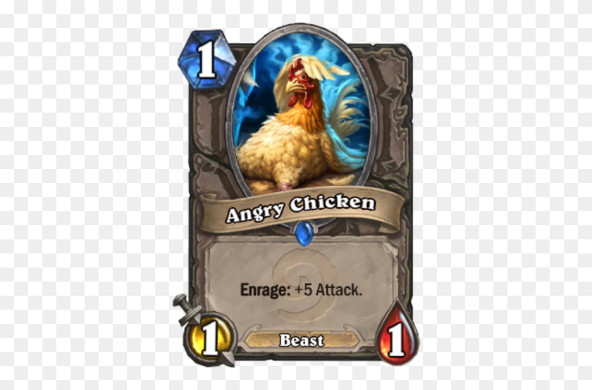 354x494 Angry Chicken Hearthstone, Poultry, Fowl, Bird HD PNG Download
