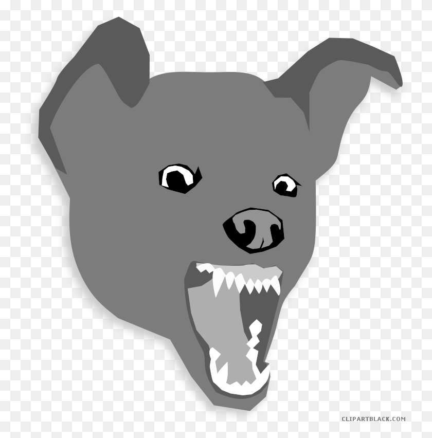 745x792 Angry Dog Clipart Clip Art, Snout, Teeth, Mouth HD PNG Download