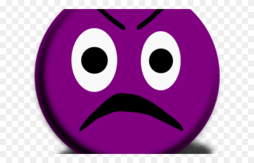 640x480 Angry Emoji Clipart Large Purple Angry Face, Pac Man, Disk, Mask HD PNG Download