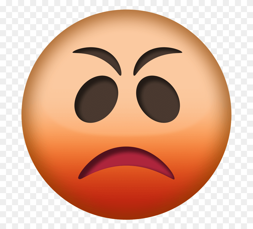 699x699 Angry Emoji Transparent Smiley, Lamp, Balloon, Ball HD PNG Download