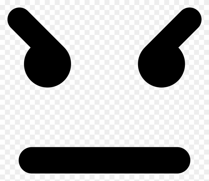 980x838 Angry Emoticon Square Face Comments Angry Emoji Square, Symbol, Stencil, Logo HD PNG Download