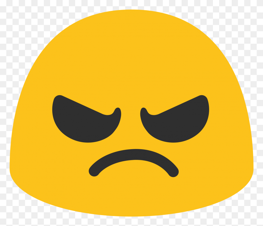 1987x1693 Angry Face Emoji Google Angry Emoji Android, Этикетка, Текст, Wasp Hd Png Скачать