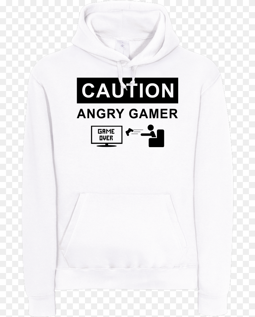 698x1045 Angry Gamer Sweatshirt Bampc Hooded, Clothing, Hoodie, Knitwear, Sweater PNG