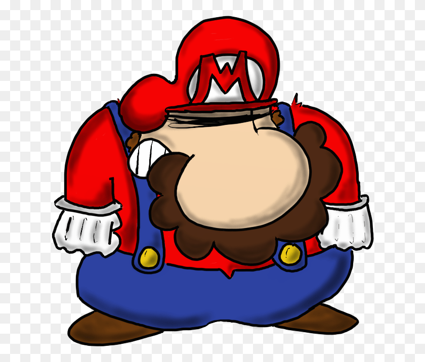 638x656 Angry Mario, Weapon, Weaponry, Bomb HD PNG Download