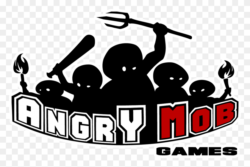 2795x1802 Angry Mob Games39S Logo Battle, Трафарет, Текст, Алфавит Hd Png Скачать