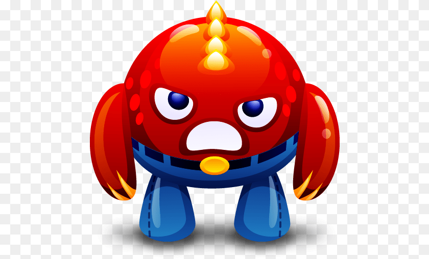 490x508 Angry Monster Red Icon Cute Monsters Clipart PNG