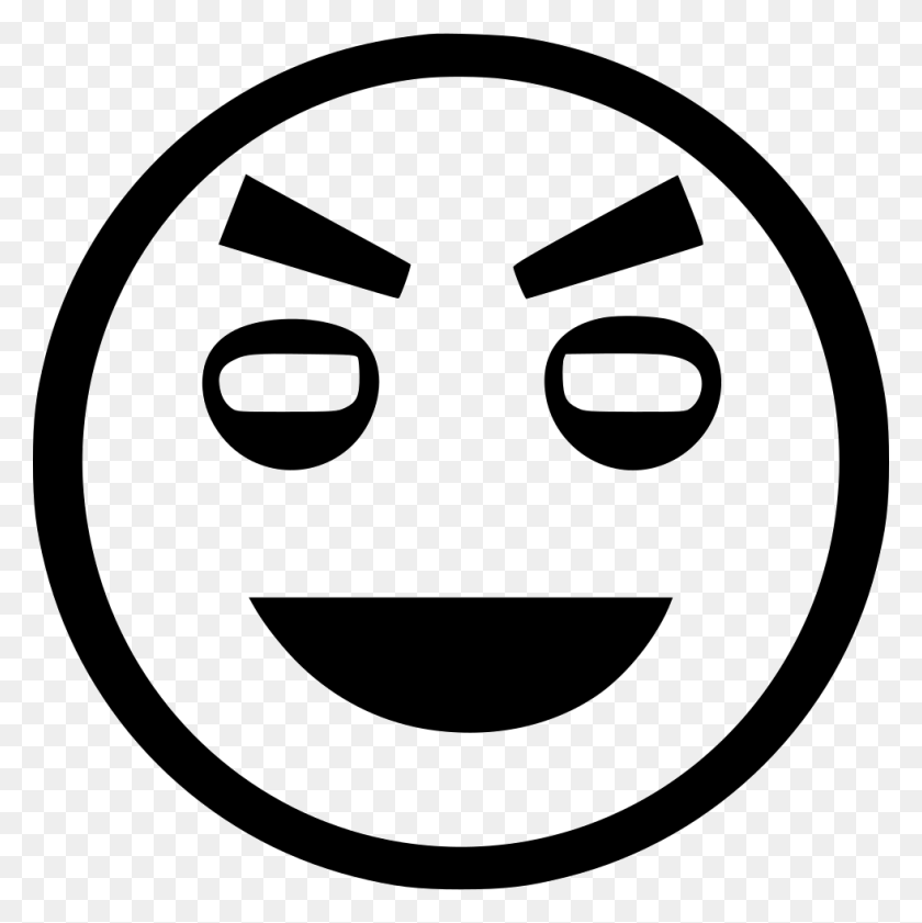 980x982 Angry Smiley Ha Happy Lucky Comments Circle, Symbol, Logo, Trademark HD PNG Download