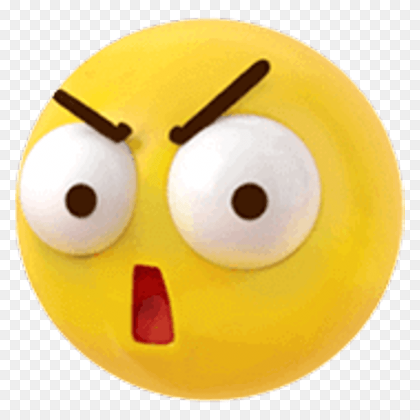 1024x1024 Angry Sticker Smiley, Clock, Sphere, Alarm Clock HD PNG Download