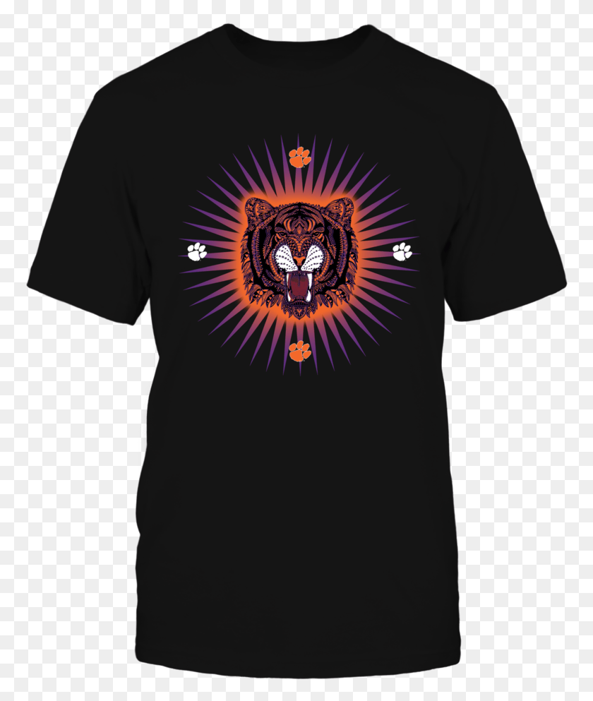 768x933 Angry Tiger T Shirt Clemson Tigers Official Apparel Tennessee Volunteers, Clothing, T-shirt, Shirt HD PNG Download