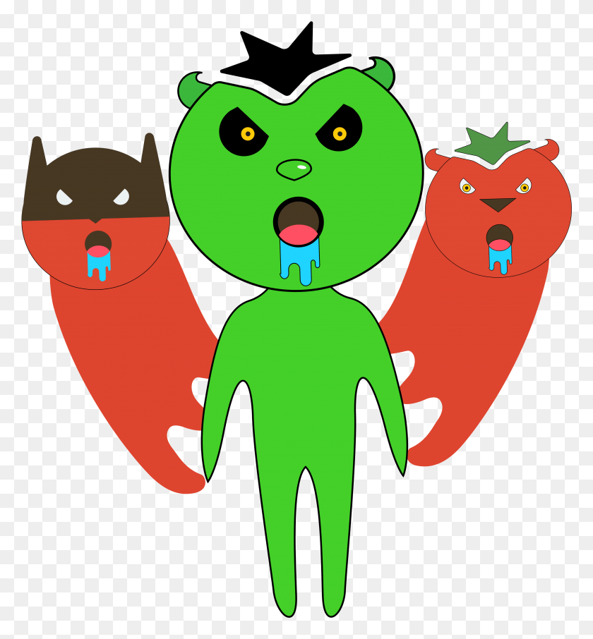 3443x3738 Descargar Png Angry Tomato Brothers, Planta Hd Png