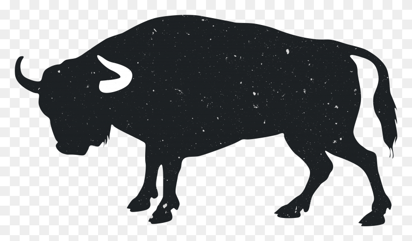 3410x1892 Angus Cattle Hereford Cattle Bull Drawing Clip Art Silhouette Charging Buffalo Drawing, Hog, Pig, Mammal HD PNG Download