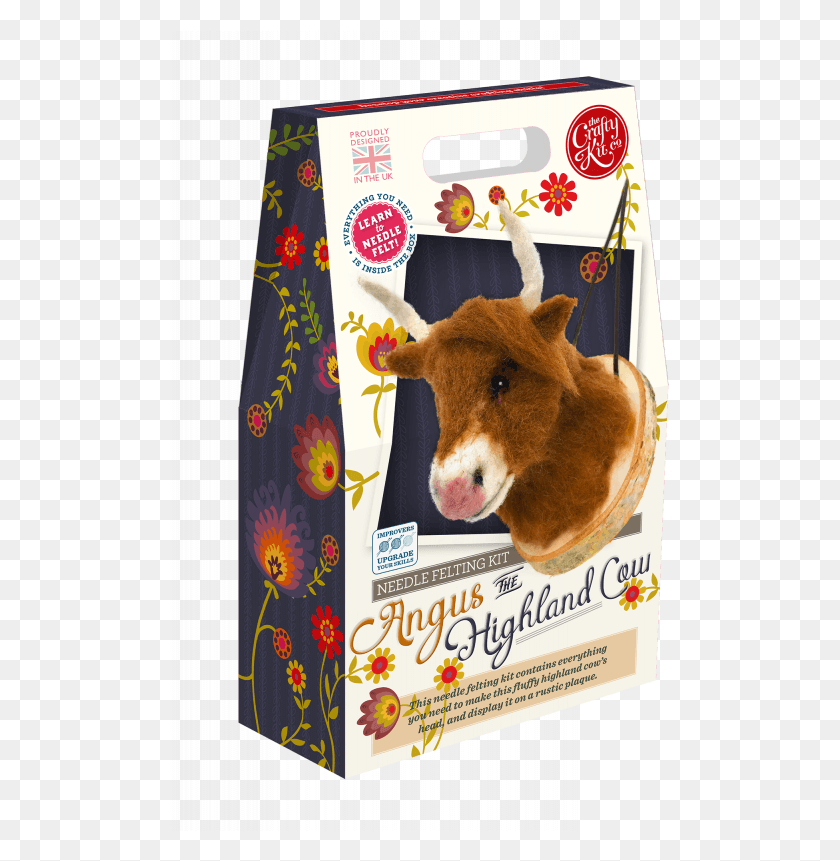 498x801 Angus The Highland Cow Needle Felting Kit Calf, Envelope, Mail, Advertisement Descargar Hd Png