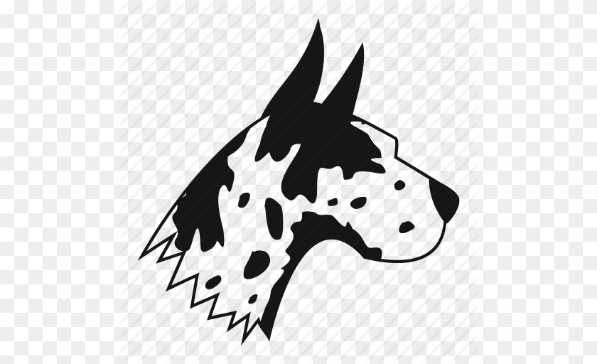 512x512 Animal Breed Canine Dane Dog Great Pet Icon, Leaf, Plant, Silhouette PNG