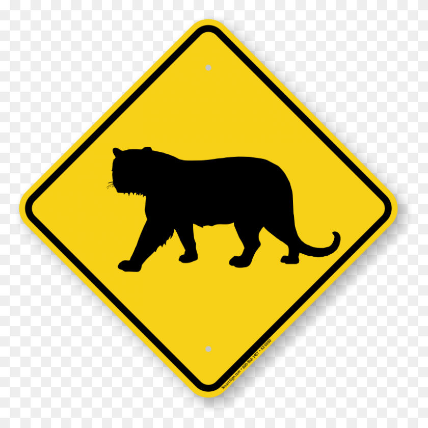 800x800 Знак Пересечения Животных Символ Коровы, Дорожный Знак, Медведь, Дикая Природа Hd Png Скачать