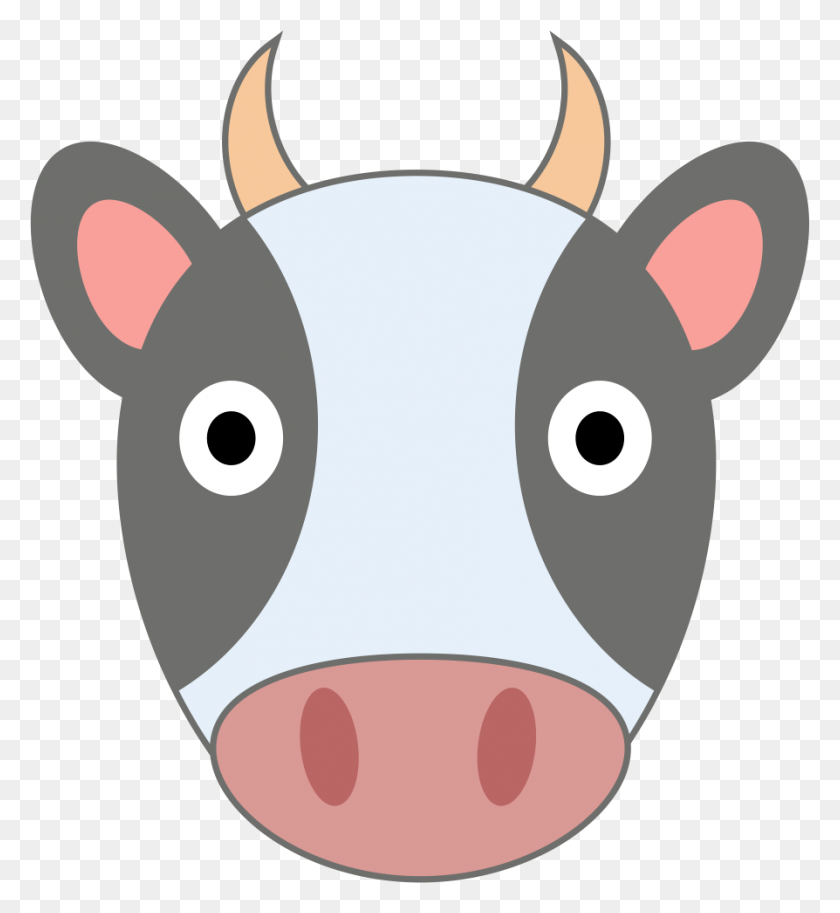 894x978 Животные Emoji Svg Cuttable Designs Мультфильм, Свинья, Млекопитающее, Свинья Png Скачать