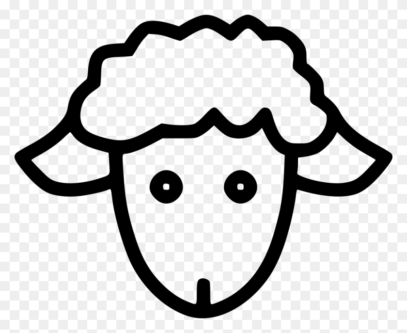 980x788 Animal Kid Icon Free Comments Sheep Icon Free, Stencil, Plant, Food HD PNG Download