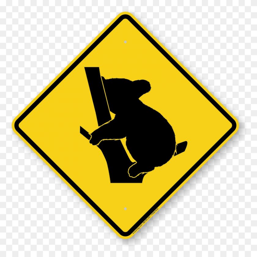 800x800 Animal Xing Sign Road Signs Dangerous Curves, Symbol, Road Sign, Stopsign HD PNG Download