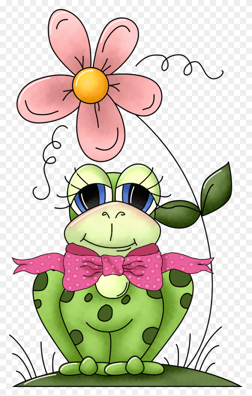 791x1280 Animales Para Pintar Pintura En Tela Frog Under Flower Clipart, Toy, Plush Hd Png