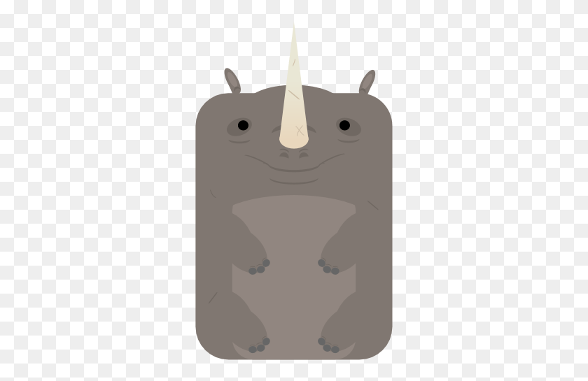 283x485 Animalrhinoceros Illustration, Plant, Face, Photography HD PNG Download