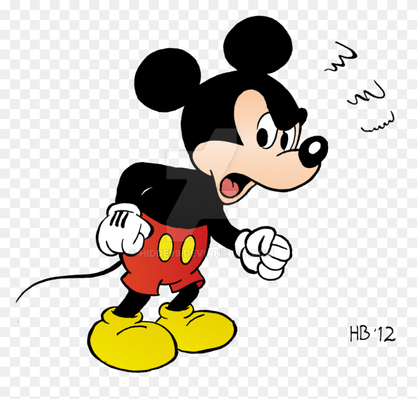 848x810 Animate Drawing Mickey Mouse Transparent Clipart Donald Duck Wtend, Hand, Fist HD PNG Download