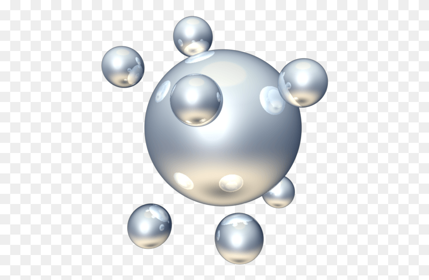 446x489 Animated Chrome Animated Atom, Sphere, Pearl, Jewelry HD PNG Download