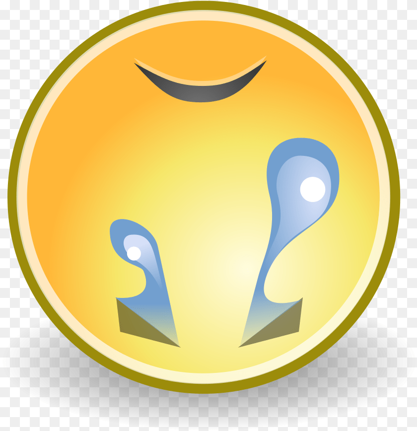 Animated Crying Face, Spoon, Cutlery, Lighting, Light Sticker PNG