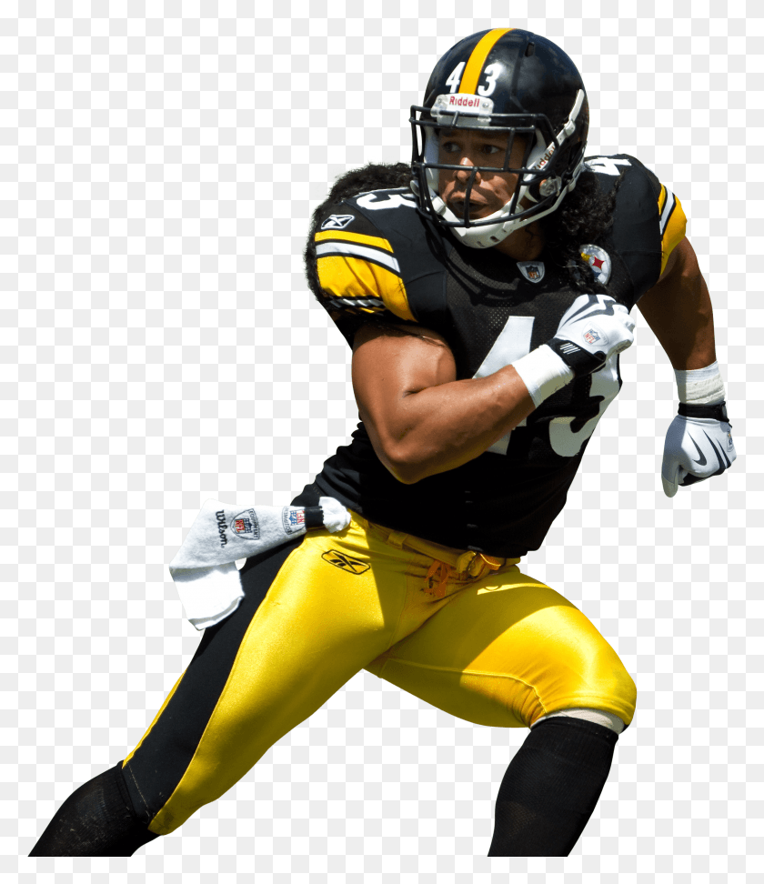 2429x2843 Animated Football Players Nfl Pictures And Ideas On Troy Polamalu Pittsburgh Steelers Art, Clothing, Apparel, Helmet HD PNG Download