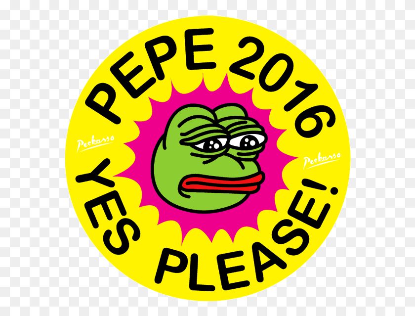 580x579 Animated Gif Pepe Transparent Free Design Circle, Label, Text, Sticker HD PNG Download