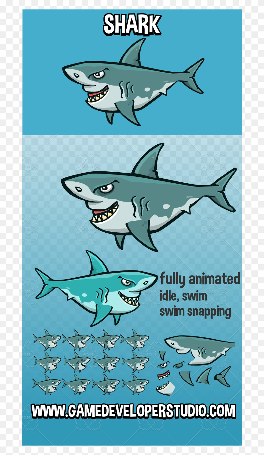 700x1387 Анимированные Изображения Акул Анимированные Акулы Спрайт, Морская Жизнь, Рыба, Животное Hd Png Скачать