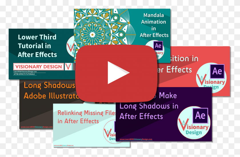 2961x1856 Учебники По Анимации И Графическому Дизайну На Youtube Adobe After Effects, Реклама, Плакат, Флаер Png Скачать