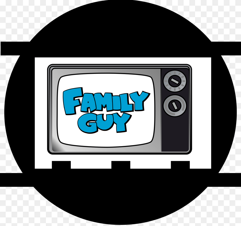 2000x1882 Animation Disc Family Guy Television Set, Computer Hardware, Electronics, Hardware, Monitor Sticker PNG