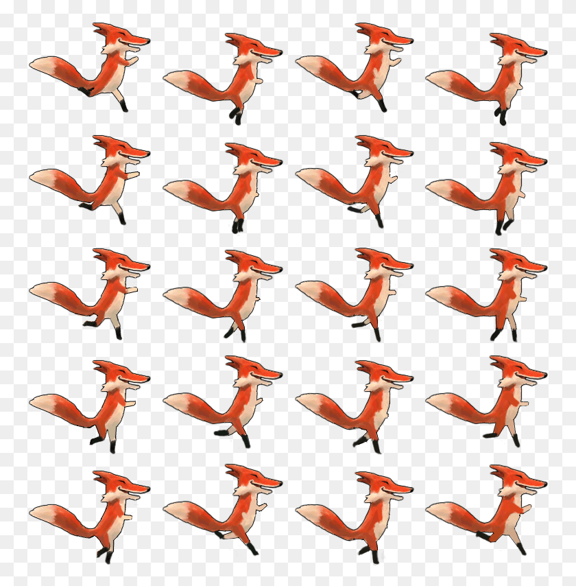 761x794 Animation Frame By Frame Animation, Flock, Animal, Flying HD PNG Download