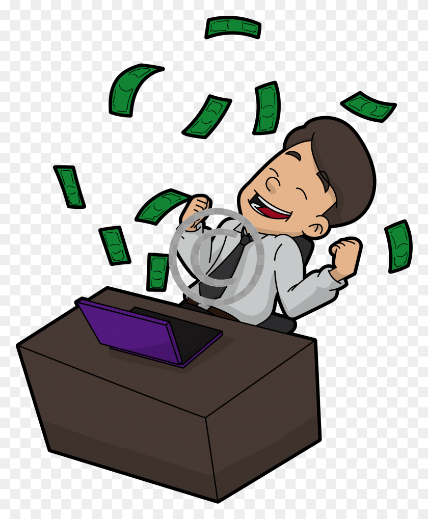1571x1933 Animation Man Behind Desk Making Money, Performer, Magician, Video Gaming HD PNG Download